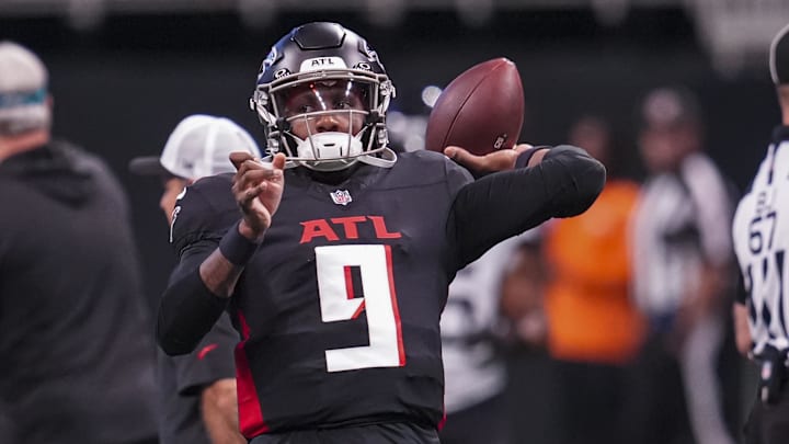 Former Husky quarterback Michael Penix Jr. made his NFL debut against the Seattle Seahawks. Former Husky quarterback Michael Penix Jr. made his NFL debut against the Seattle Seahawks.