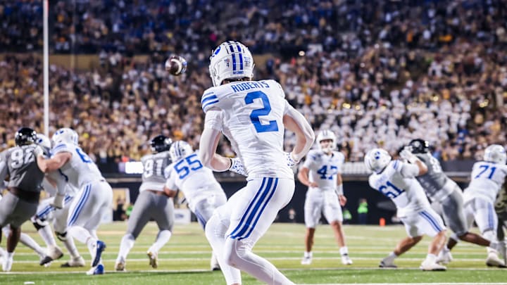 BYU wide receiver Chase Roberts against Colorado