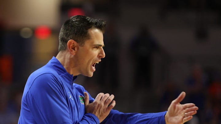 Florida head coach Todd Golden during the second half an NCAA basketball game at Steven C. O'Connell Center Exactek arena in Gainesville, FL on Saturday, January 24, 2026. Auburn won 76-67 [Alan Youngblood/Gainesville Sun]