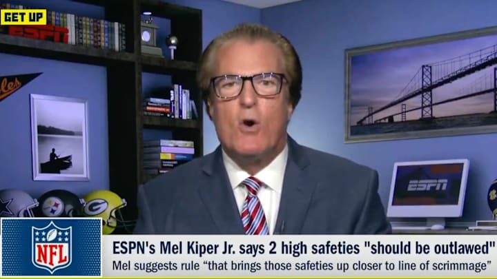 Mel Kiper Jr. yelled at a cloud on ‘Get Up’ this morning. Mel Kiper Jr. yelled at a cloud on ‘Get Up’ this morning.