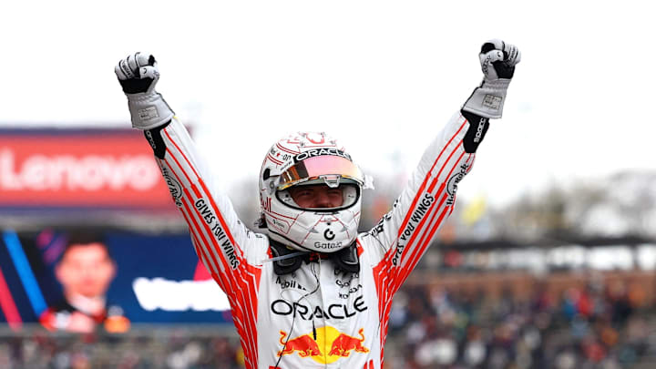 [US, Mexico & Canada customers only] April 6, 2025; Suzuka, JAPAN; Max Verstappen celebrates after winning the F1 Japanese Grand Prix at Suzuka Circuit. Mandatory Credit: Issei Kato/Reuters via Imagn Images