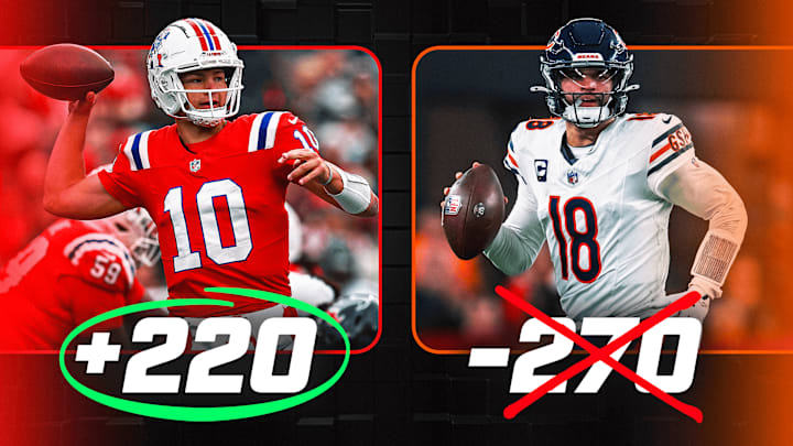 The Patriots are set at +220 underdogs against the Bears in NFL Week 10.