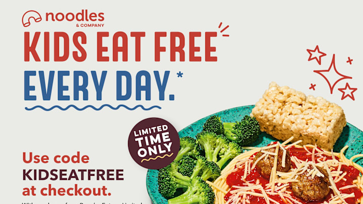 Noodles & Company Kids Free Every Day