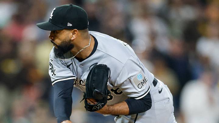 May 2, 2026; San Diego, California, USA; Chicago White Sox relief pitcher Seranthony Dominguez (58) throws a pitch during the ninth inning against the San Diego Padres at Petco Park. Mandatory Credit: David Frerker-Imagn Images May 2, 2026; San Diego, California, USA; Chicago White Sox relief pitcher Seranthony Dominguez (58) throws a pitch during the ninth inning against the San Diego Padres at Petco Park. Mandatory Credit: David Frerker-Imagn Images