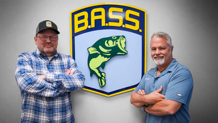 Editor number four, Bryan Brasher (left), with the publication's third editor, James Hall.