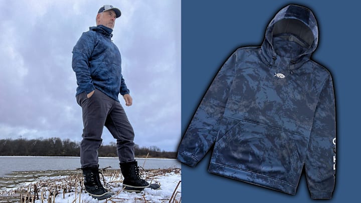 The AFTCO Reaper Sweatshirt: Built to keep anglers warm and dry during cold-weather fishing trips.