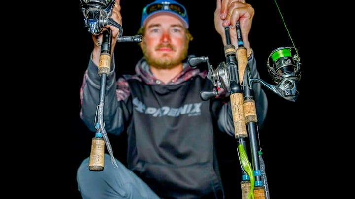 Rookie Paul Marks used several different variations of fluke-style baits to come home with his first win. Rookie Paul Marks used several different variations of fluke-style baits to come home with his first win.