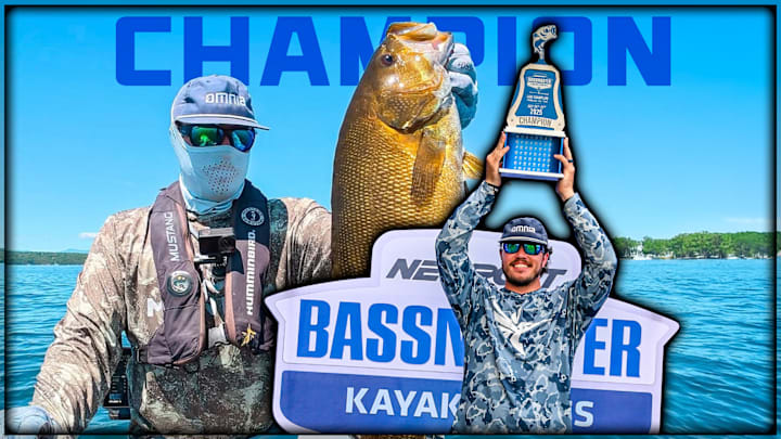 Bailey Eigbrett wins the Bassmaster Kayak Series at Lake Champlain with a 100.25-inch smallmouth limit and qualifies for the 2026 Kayak Championship. Bailey Eigbrett wins the Bassmaster Kayak Series at Lake Champlain with a 100.25-inch smallmouth limit and qualifies for the 2026 Kayak Championship.