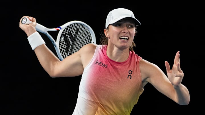 Iga Swiatek at the 2025 Australian Open. Iga Swiatek at the 2025 Australian Open.