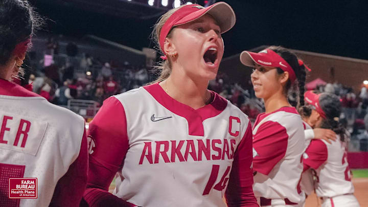 Arkansas Razorbacks Karlie Davison against Oklahoma.