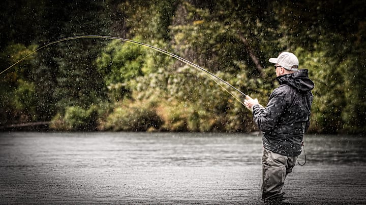 Hooked in the rain Hooked in the rain