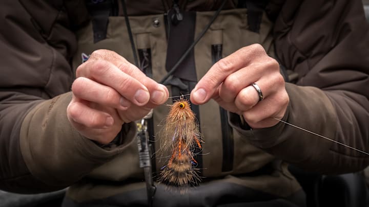 A Chromatic Peanut originated by Russ Maddin and tied by Max Werkman of Werkman Outfitters. A Chromatic Peanut originated by Russ Maddin and tied by Max Werkman of Werkman Outfitters.