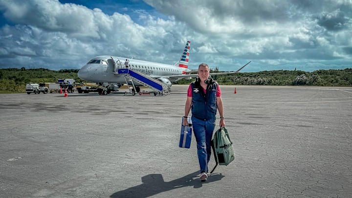 Arriving in the Bahamas for a week of bonefishing. Arriving in the Bahamas for a week of bonefishing.