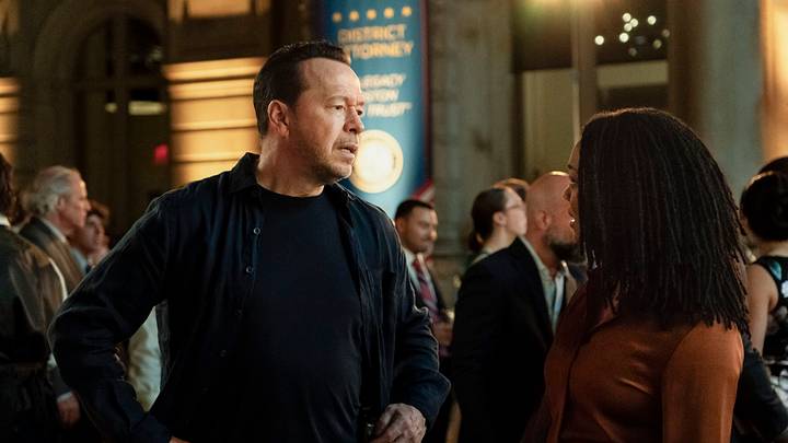 “The “Crash” -- Coverage of the CBS Original Series Boston Blue Pictured (L-R): Donnie Wahlberg as Danny Reagan and Sonequa Martin-Green as Lena Silver Photo: Seacia Pavao/CBS ©2026 CBS Broadcasting, Inc. All Rights Reserved.