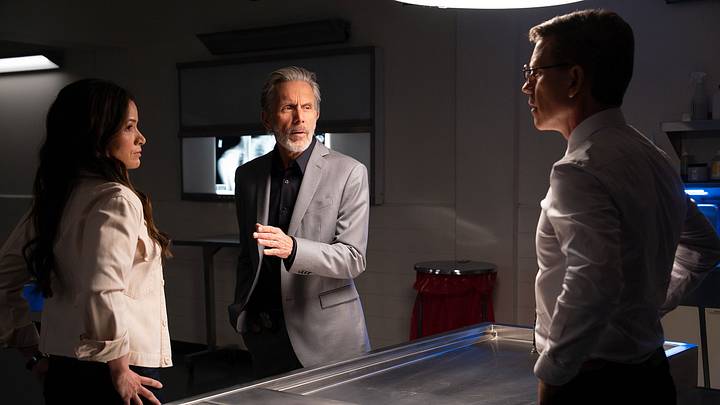 Pictured (L-R): Katrina Law as Jessica Knight, Gary Cole as Alden Parker, Brian Dietzen as Jimmy Palmer Pictured (L-R): Katrina Law as Jessica Knight, Gary Cole as Alden Parker, Brian Dietzen as Jimmy Palmer