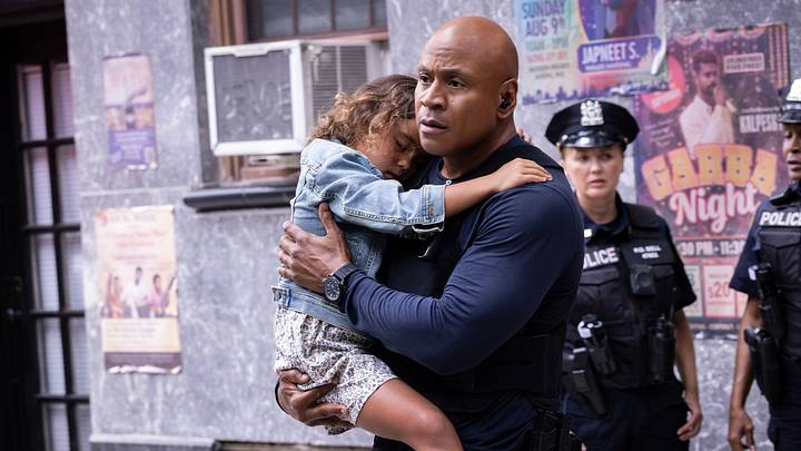 “Carousel” - NCIS: NEW YORK. Pictured (L-R): Everest Maloney as Gwen Shaw and LL Cool J as NCIS Special Agent Sam Hanna.