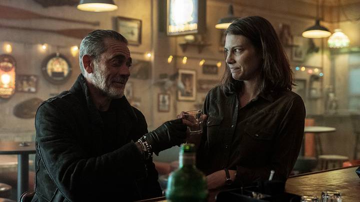 Lauren Cohan as Maggie, Jeffrey Dean Morgan as Negan - The Walking Dead: Dead City _ Season 3, Episode 8 Lauren Cohan as Maggie, Jeffrey Dean Morgan as Negan - The Walking Dead: Dead City _ Season 3, Episode 8