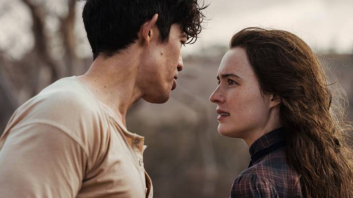 My Brilliant Career. Christopher Chung and Phillipa Northeast in My Brilliant Career. Cr. Ian Routledge/Netflix © 2026.