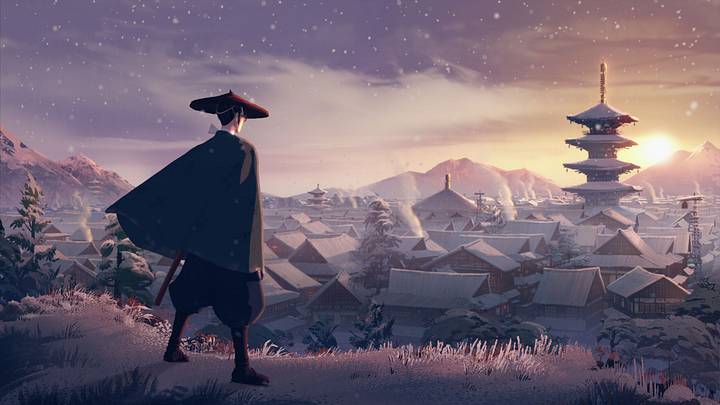 Blue Eye Samurai (L to R) Maya Erskine as Mizu in Blue Eye Samurai. Cr. COURTESY OF NETFLIX © 2023
