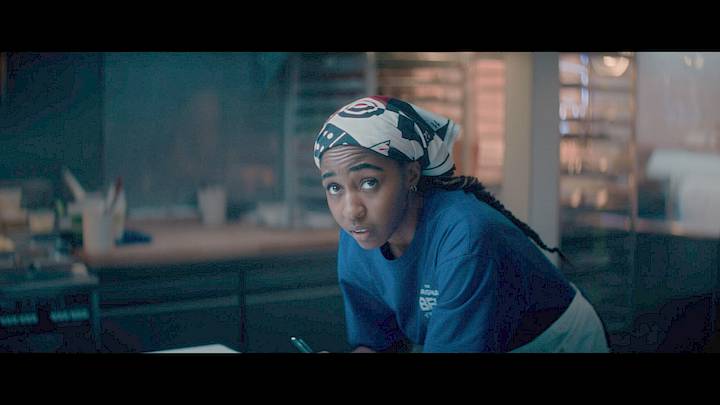 FX's The Bear -- "Raspberries" -- Season 5, Episode 5 -- Pictured: Ayo Edebiri as Sydney Adamu. CR: FX