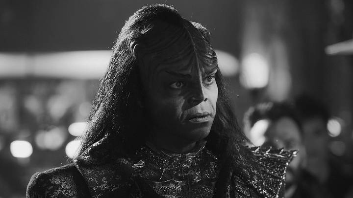 Demore Barnes as Kor in season 4, episode 4, of Star Trek: Strange New Worlds streaming on Paramount+, 2026. Photo Credit: Jan Thijs/Paramount+ Demore Barnes as Kor in season 4, episode 4, of Star Trek: Strange New Worlds streaming on Paramount+, 2026. Photo Credit: Jan Thijs/Paramount+