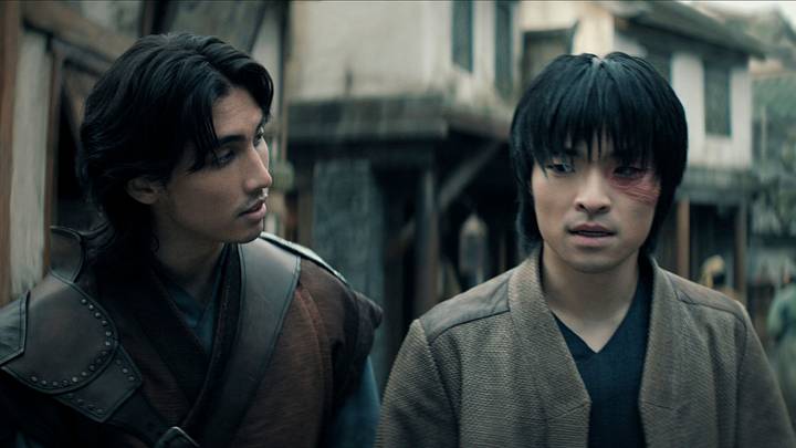 (L to R) Sebastian Amoruso as Jet, Dallas Liu as Zuko in season 2 of Avatar: The Last Airbender. (L to R) Sebastian Amoruso as Jet, Dallas Liu as Zuko in season 2 of Avatar: The Last Airbender.