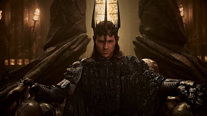 Charlie Vickers as Sauron in The Lord of the Rings: The Rings of Power Season 3. Charlie Vickers as Sauron in The Lord of the Rings: The Rings of Power Season 3.