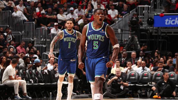 Minnesota Timberwolves, Anthony Edwards, LaMelo Ball. Photo by Issac Baldizon/NBAE via Getty Images Minnesota Timberwolves, Anthony Edwards, LaMelo Ball. Photo by Issac Baldizon/NBAE via Getty Images