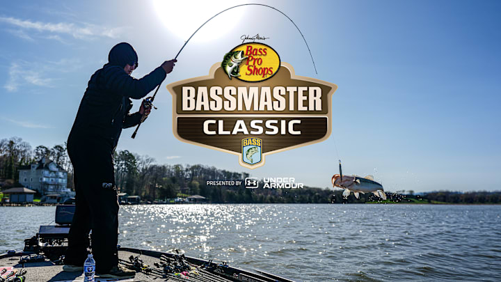 Justin Hamner swings a Tennessee River largemouth into the boat during Day 1 of the 2026 Bassmaster Classic near Knoxville. Justin Hamner swings a Tennessee River largemouth into the boat during Day 1 of the 2026 Bassmaster Classic near Knoxville.