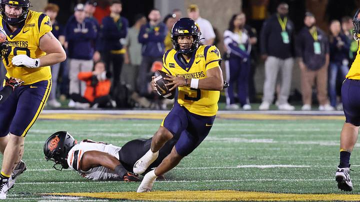 West Virginia University quarterback Mike Hawkins Jr. West Virginia University quarterback Mike Hawkins Jr.
