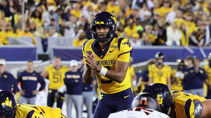 West Virginia University quarterback Mike Hawkins Jr. West Virginia University quarterback Mike Hawkins Jr.