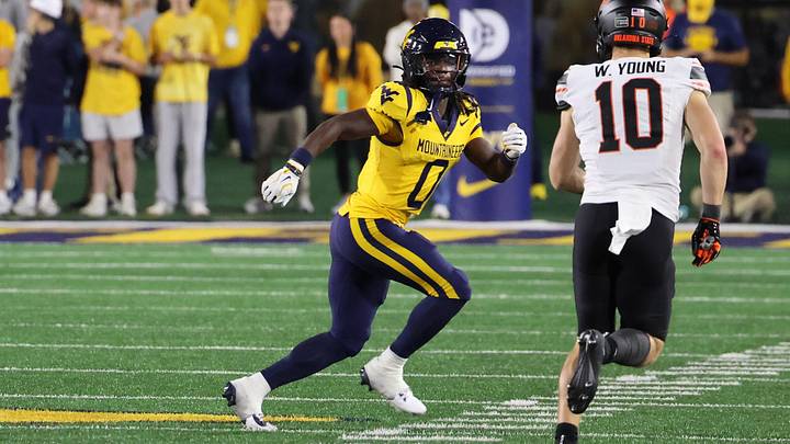 West Virginia University safety Andrew Powdrell West Virginia University safety Andrew Powdrell