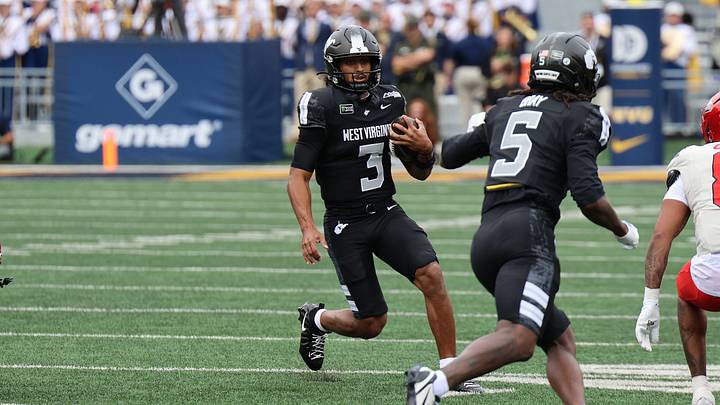 West Virginia University quarterback Mike Hawkins Jr. West Virginia University quarterback Mike Hawkins Jr.