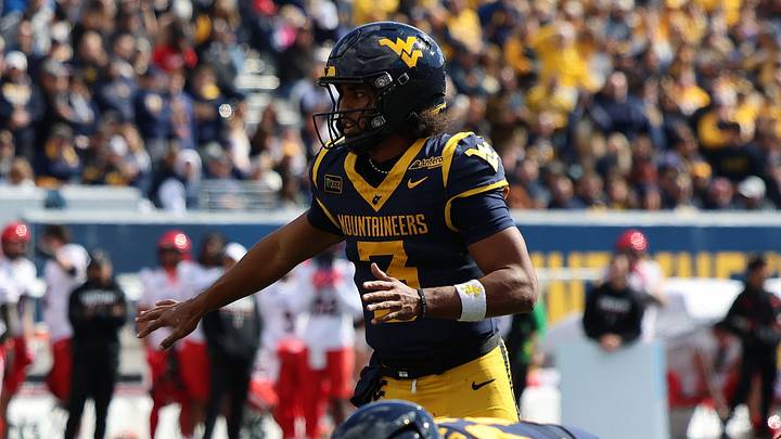 West Virginia University quarterback Mike Hawkins Jr. West Virginia University quarterback Mike Hawkins Jr.