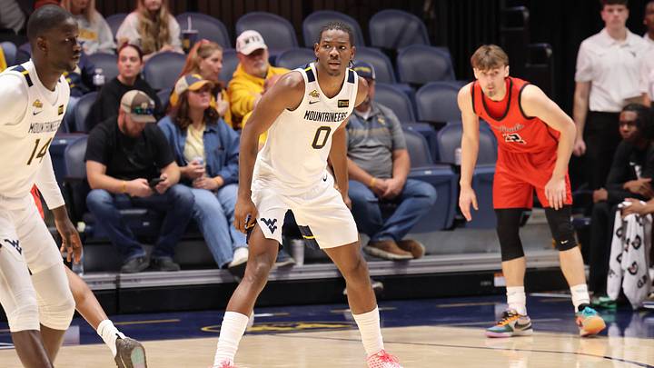 West Virginia University forward Brenen Lorient