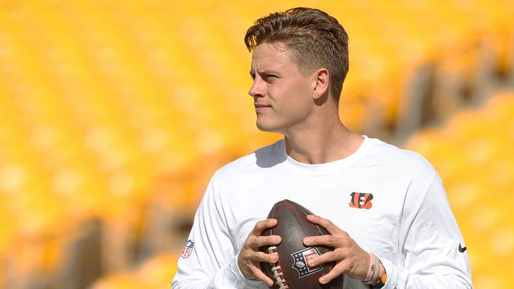 Sep 27, 2026; Pittsburgh, Pennsylvania, USA; Cincinnati Bengals quarterback Joe Burrow (9) warms up before a game against the Pittsburgh Steelers at Acrisure Stadium. Mandatory Credit: Charles LeClaire-Imagn Images