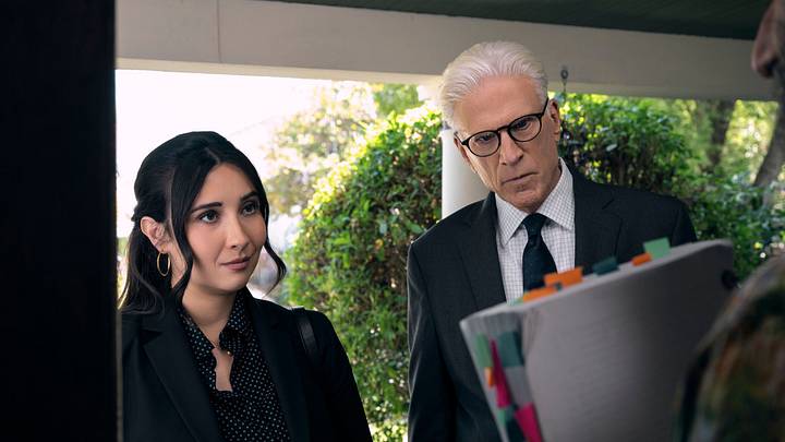 A Man on the Inside. (L to R) Lilah Richcreek Estrada as Julie, Ted Danson as Charles in episode 202 of A Man on the Inside A Man on the Inside. (L to R) Lilah Richcreek Estrada as Julie, Ted Danson as Charles in episode 202 of A Man on the Inside