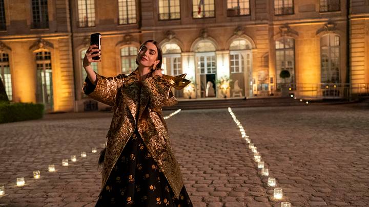 Emily in Paris. Lily Collins as Emily in Emily in Paris