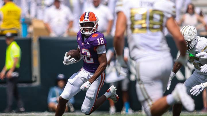 Clemson wide receiver Bryant Wesco Jr. missed the second half of the 2025 season with a back injury. Clemson wide receiver Bryant Wesco Jr. missed the second half of the 2025 season with a back injury.
