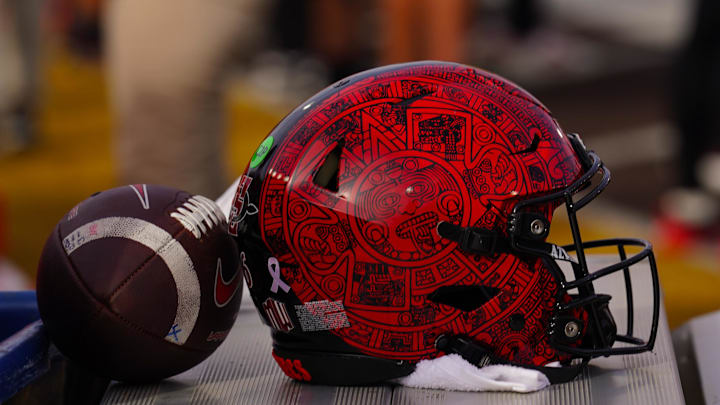 San Diego State Aztecs helmet. San Diego State Aztecs helmet.