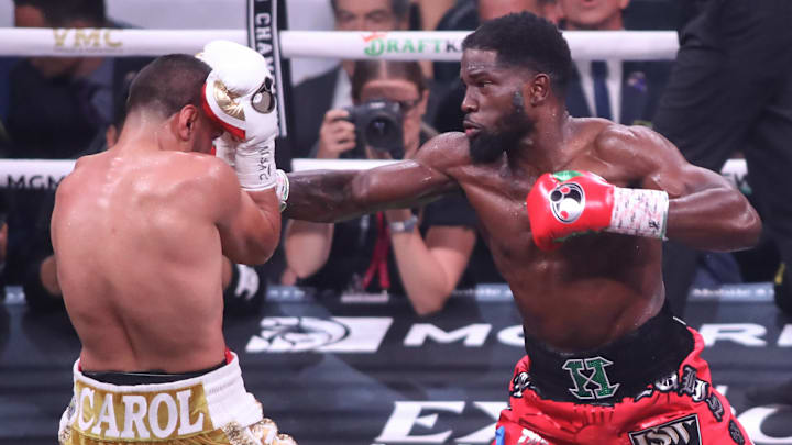 Erickson Lubin throws a jab vs. Jesus Ramos Erickson Lubin throws a jab vs. Jesus Ramos