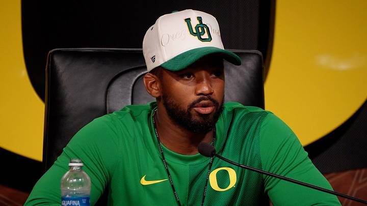 Oregon Assistant Coach Ra'Shaad Samples apologizes for his DUI during press conference August 12, 2026. Oregon Assistant Coach Ra'Shaad Samples apologizes for his DUI during press conference August 12, 2026.