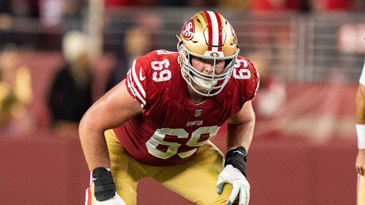 November 13, 2022; Santa Clara, California, USA; San Francisco 49ers offensive tackle Mike