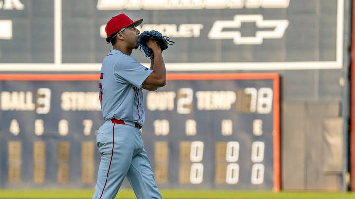 Worcester’s Jedixson Paez walks off after retiring the first three Buffalo batters Aug. 13 at Polar Park. Worcester’s Jedixson Paez walks off after retiring the first three Buffalo batters Aug. 13 at Polar Park.