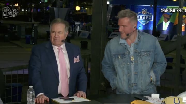 Bill Belichick had some fun on the first night of the 2024 NFL draft.