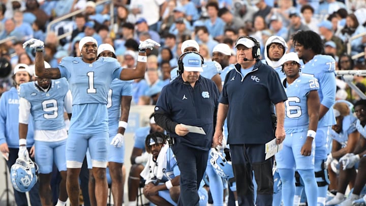 Nov 22, 2025; Chapel Hill, North Carolina, USA; North Carolina Tar Heels head coach Bill Belichick watches play during the first half against the Duke Blue Devils at Kenan Stadium. Mandatory Credit: William Howard-Imagn Images Nov 22, 2025; Chapel Hill, North Carolina, USA; North Carolina Tar Heels head coach Bill Belichick watches play during the first half against the Duke Blue Devils at Kenan Stadium. Mandatory Credit: William Howard-Imagn Images