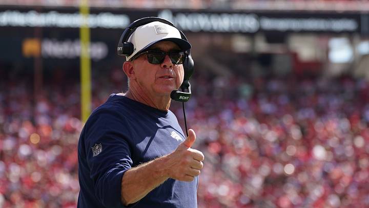 Denver Broncos head coach Sean Payton on the sidelines during a game against the San Francisco 49ers during the first half at Levi's Stadium. Denver Broncos head coach Sean Payton on the sidelines during a game against the San Francisco 49ers during the first half at Levi's Stadium.
