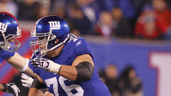 Retired New York Giants guard Chris Snee 