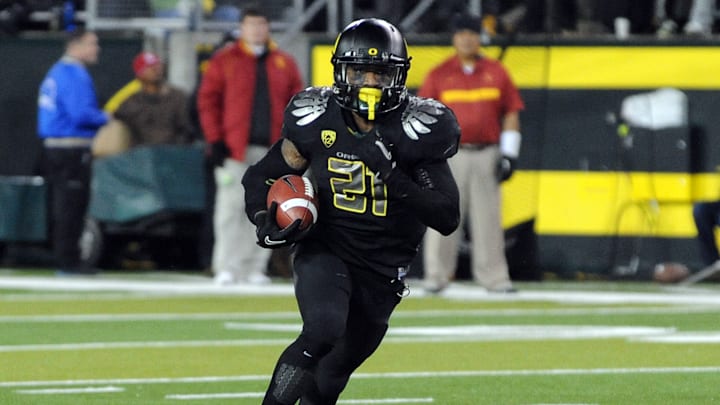 Texarkana native LaMichael James was instrumental in Tradarian Ball's decision to commit to Oregon.