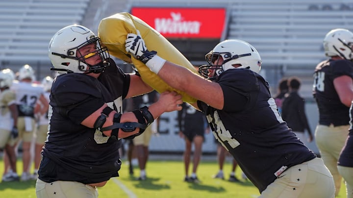 UCF Spring football practice at FBC Mortgage Stadium in Orlando, Friday, April 11, 2025.